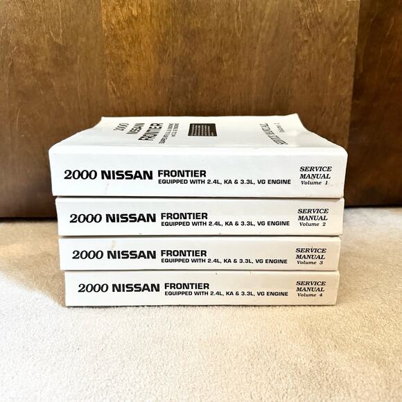 Nissan Other - Nissan Frontier 2000 Factory Service Manual Volume 1-4 Shop Repair Original Set